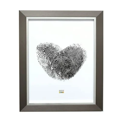 Afbeelding van Deknudt Frames fotolijst S41ND1 zilver met zilverbies 30x60 cm