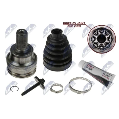 Afbeelding van NTY NPZ FR 046 Homokineet Wielzijde, Achteras Met ABS sensorring VOLVO: V50, XC60 I, C30, FORD: KUGA 1