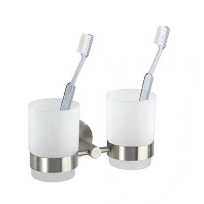 Afbeelding van Wenko Bekerhouder 17,5 X 9,5 Cm Rvs Matzilver 2 Stuks