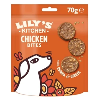 Afbeelding van Lily&#039;s Kitchen Kip Bites Hondensnacks 8 x 70 g