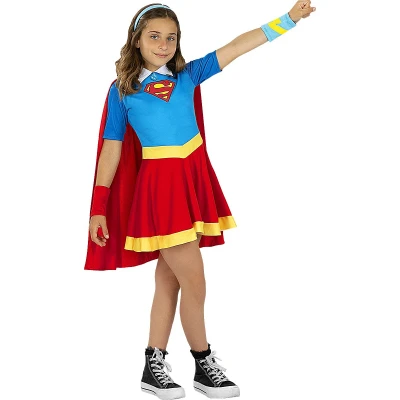 Afbeelding van FUNIDELIA Supergirl DC Superhelden kostuum voor meisjes 122 134 cm