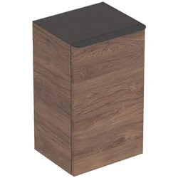 Afbeelding van Geberit Smyle Square zijkast 36 cm met 1 deur rechts, noten hickory