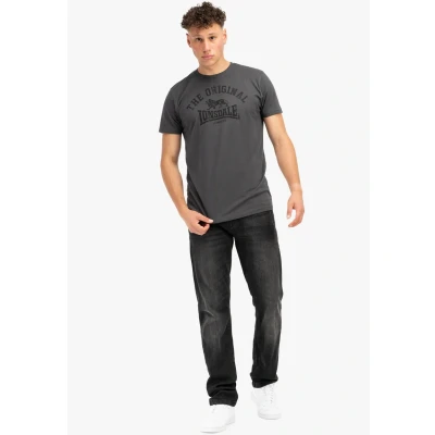 Afbeelding van Lonsdale Normale Passform Original Tshirt print, Heren, Maat: Large, Anthracite black