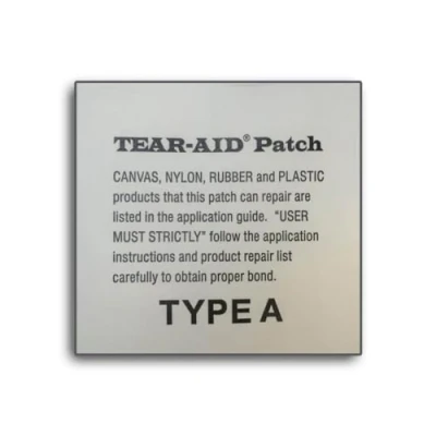 Afbeelding van Tear Aid zelfklevende reparatiesticks type A voor tenten, draakjes, rubberboten, zeilstoffen