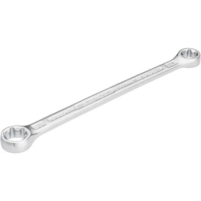 Afbeelding van HAZET 609 E14XE18 Tweezijdige ringsleutel 180 E14, E18 Chroom vanadium staal