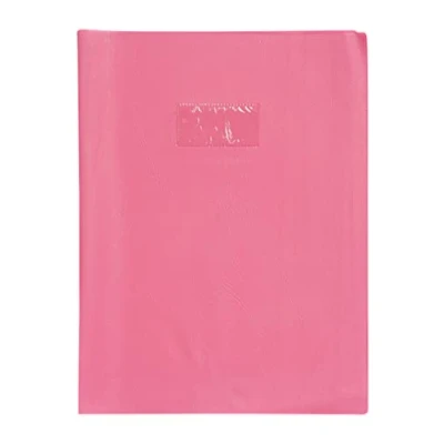 Image de Protège Cahier Grain Cuir 20/100ème A4 Rose Fuchsia