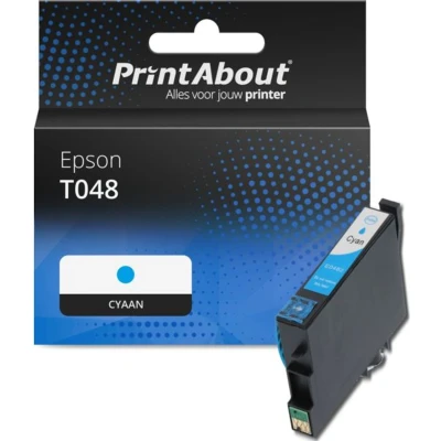 Afbeelding van Huismerk Epson T0482 (C13T048240) Inktcartridge Cyaan