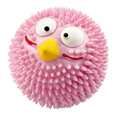 Afbeelding van Ebi Speelgoed Voor Dieren Hond Rubber Lucky Bird Met Aardbeiensmaak M 8,3cm Roze 1st
