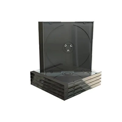 Afbeelding van MediaRange BOX22 M Optische harde schijf hoes, dubbele behuizing, 1 schijf, zwart, transparant, 120 mm, 140 mm)