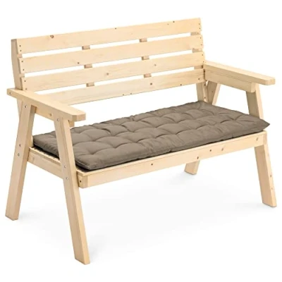 Afbeelding van JEMIDI rechthoekig kussen voor tuinbank 120 x 40 cm Tuinkussen van katoen &amp; polyester