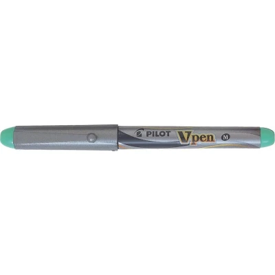 Afbeelding van Pilot vulpen V Pen Silver groen