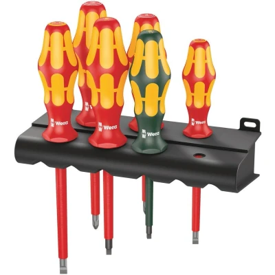 Afbeelding van Wera 6 delige vde schroevendraaierset kraftform plus + houder 160i/168i/6
