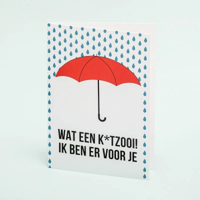 Afbeelding van Wenskaart Kutzooi Standaard (A6 Formaat)