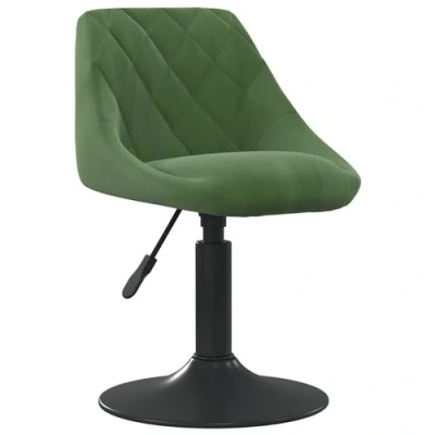 Image de vidaXL Chaise de salle à manger Vert foncé Velours3088816