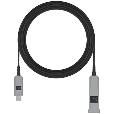 Afbeelding van Huddly 7090043790443 USB kabel 3.2 Gen 1 (3.1 1) 5 m A Zwart