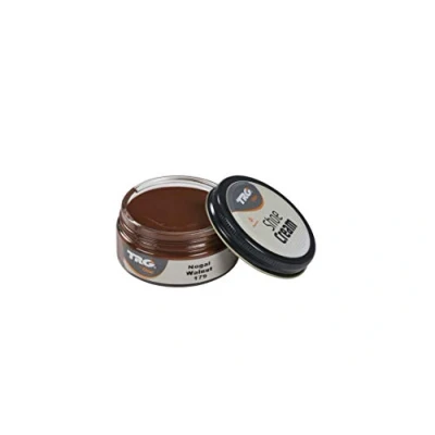 Afbeelding van TRG schoencrème met bijenwas walnoot bruin 50 ml