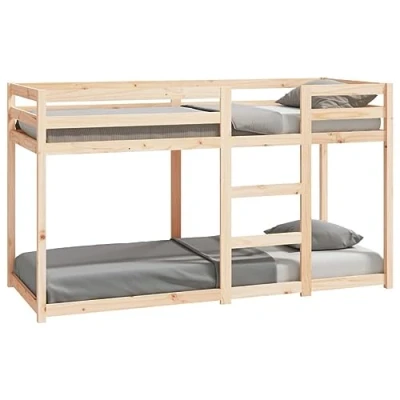 Afbeelding van vidaXL Stapelbed zonder matras 75x190 cm massief grenenhout