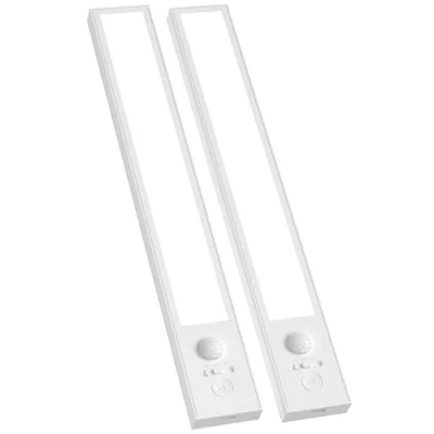 Afbeelding van FULEN Binnenlamp met bewegingsmelder, 2500 mAh, oplaadbaar, led nachtlampje, draadloos, voor keuken, onder meubels, kasten, kledingkast (2 stuks)