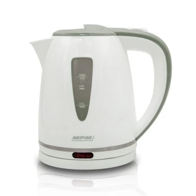 Image de Bouilloire électrique 1 litre sans BPA résistance cachée fil 360º MPM MCZ 64 1200 Blanc