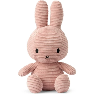 Afbeelding van Knuffel Nijntje / Miffy Sitting Corduroy Pink 33 cm