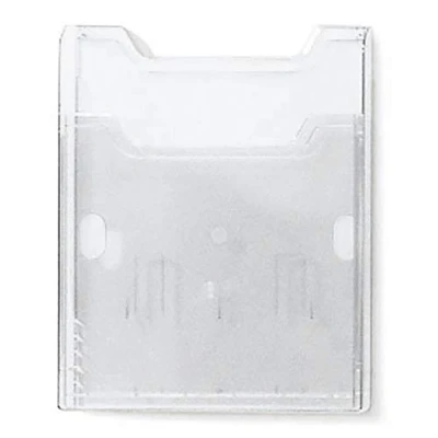 Afbeelding van Exacompta Ref. 65158D 1 brochureverdeler A4 verticaal vak 26 mm diepte Voor wandmontage (haken inbegrepen) Afmetingen: 3,8 x 23,9 30 cm Transparant