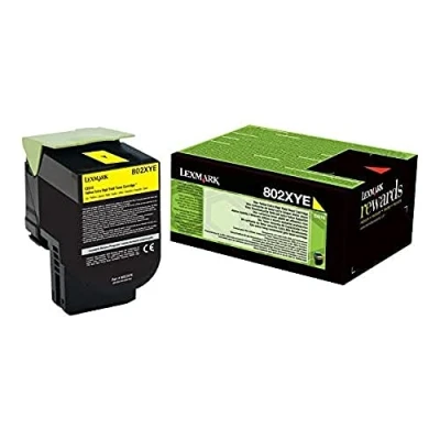Afbeelding van Lexmark 80C2XY0 (802XY) Toner Geel Extra hoge capaciteit