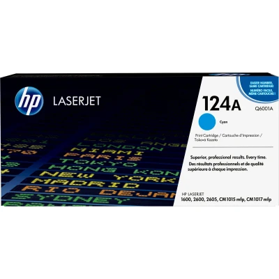 Afbeelding van HP Tonercartridge Q6001A 124A blauw