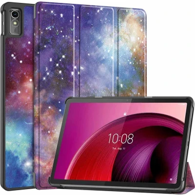 Afbeelding van iMoshion Tablet Hoes Geschikt voor Lenovo Tab M10 5G Design Trifold Bookcase Meerkleurig /Space