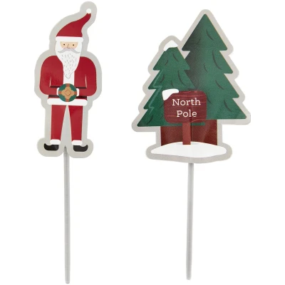 Afbeelding van Wilton Taarttoppers Kerstman Set/12