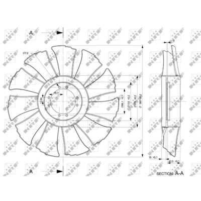 Afbeelding van Koelventilatorwiel NRF 49846