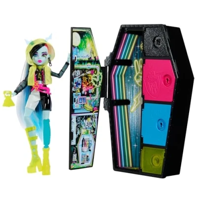 Afbeelding van Monster High Skulltimate Secrets Neon Frights Frankie Stein 21 cm Modepop