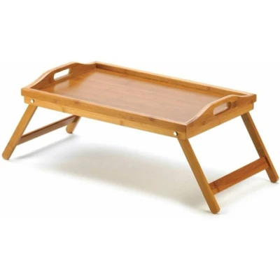 Afbeelding van Excellent Houseware Bamboe dienblad voor op bed 50x30cm