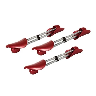 Afbeelding van Kaps 3 paar schoenspanners van hoogwaardig kunststof met veer voor dames, 36 42, rood, Rood