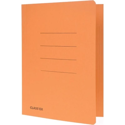 Afbeelding van Class&#039;ex dossiermap, 3 kleppen ft 18,2 x 22,5 cm (voor schrift), oranje dossiermap