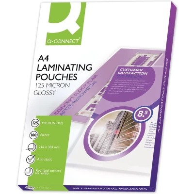 Afbeelding van Q connect Lamineeretui A4 250 Micron (2x 125 Micron) 100 Stuks Lamineerhoes