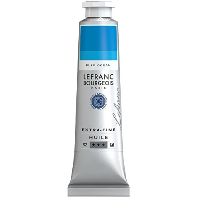 Afbeelding van Lefranc &amp; Bourgeois Extra Fine olieverf (hoogwaardige kunstenaarpigmenten) 40 ml tube, oceaanblauw