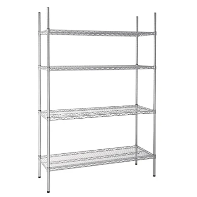 Afbeelding van Vogue voorraadrek met 4 schappen 122x45,7cm