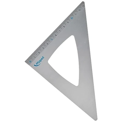Afbeelding van Aluminium 21 cm 45 driehoek
