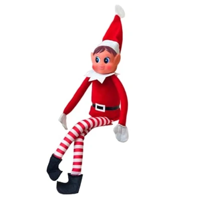 Afbeelding van GLOW Wholesale Speelfiguur &quot;Elvie&quot; in elfenvorm met zacht lichaam en gezicht van vinyl rood
