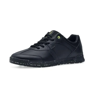 Afbeelding van Shoes for Crews Freestyle II Eco Werkschoenen voor heren met duurzame antislip buitenzool en bescherming tegen reizen, waterafstotende keukenschoenen heren,, zwart.