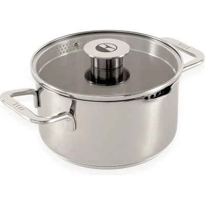 Afbeelding van ELLE Gourmet Classique Kookpan met Deksel Ø 20 cm PFAS vrije Kookpot inductie Geschikt voor alle warmtebronnen