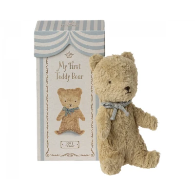 Afbeelding van Maileg knuffelbeer my first teddy sand 19 cm