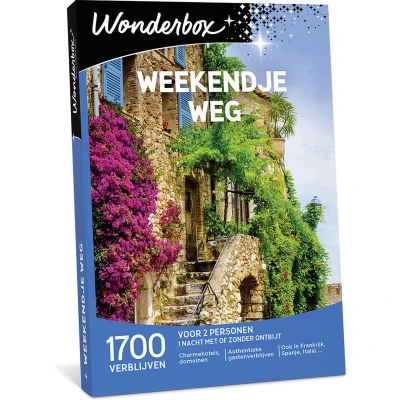 Afbeelding van Wonderbox Cadeaubon Weekendje weg