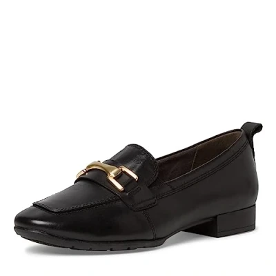 Afbeelding van Tamaris Comfort Instappers, Dames, Maat: 38, Black nappa Leer