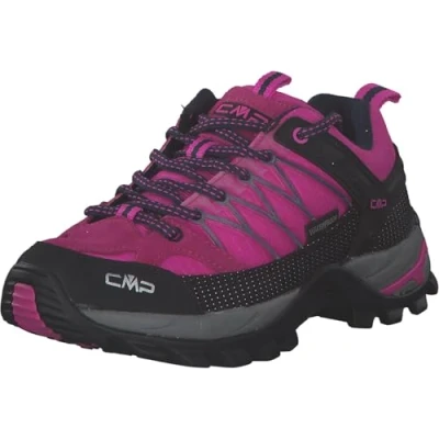 Afbeelding van CMP Rigel Trekking WP Outdoorschoenen, Dames, Maat: 37, Pink fluo/blue Leer/ synthetisch