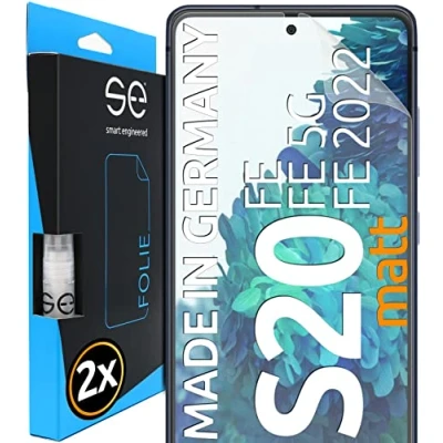 Afbeelding van S.E 2 stuks displaybeschermfolie voor Samsung Galaxy S20 FE 2020/2022 5G, eenvoudige installatie, zonder stof, luchtbellen, beschermfolie van TPU, mat,