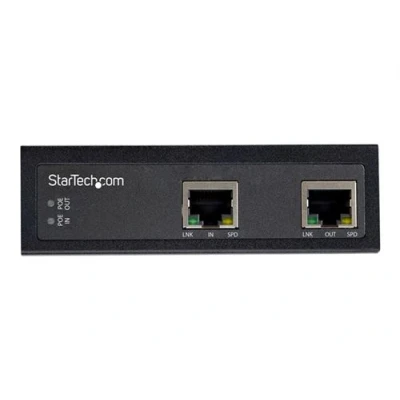 Image de StarTech.com Répéteur PoE Gigabit Industriel 1 Port 60W 802.3bt /PoE+/ PoE++ 100m Amplificateur Réseau Power Over Ethernet Boîtier IP 30 Durable / 40C à +75C (POEEXT1G60W) Réseau/rallonge de puissance GigE 10Base T 100Base TX