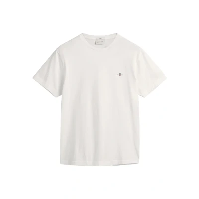 Afbeelding van GANT Shield Tshirt basic, Heren, Maat: Large, White