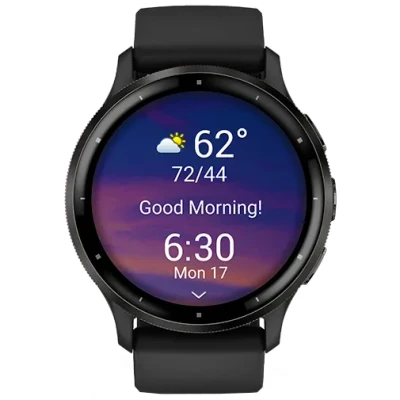 Image de Garmin Venu 3 Noir (Bracelet Silicone Noir)