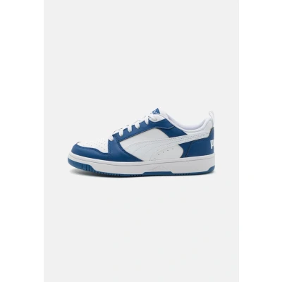 Afbeelding van Puma Rebound V6 Unisex Sneakers laag voor kinderen, Maat: 38.5, Clyde royal/white Hoogwaardig imitatieleer